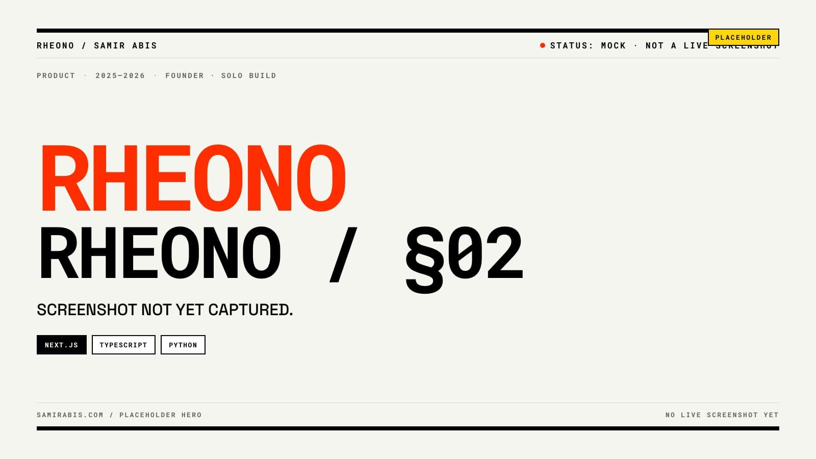 Rheono screenshot